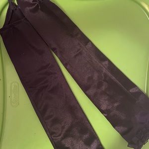 SATIN ELBOW LENGTH FINGERLESS GLOVES